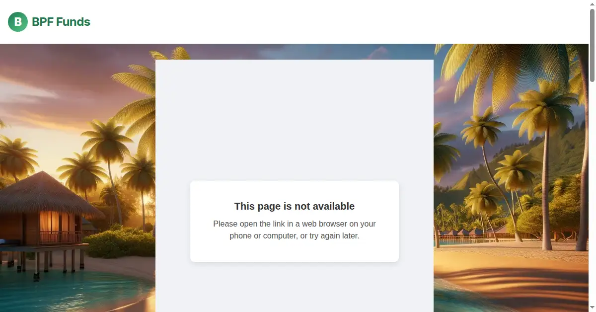 A picture of the homepage of bpifunds.com