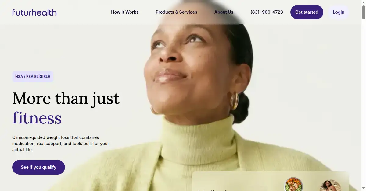 A picture of the homepage of fh.co