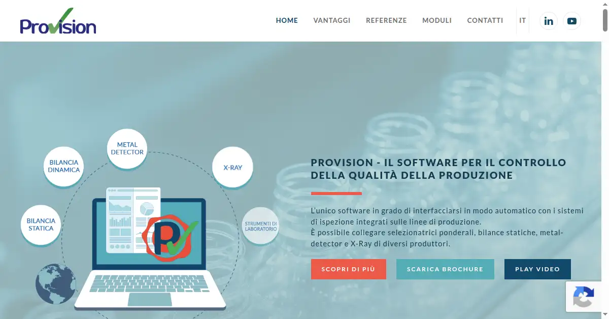 A picture of the homepage of provisionapp.com