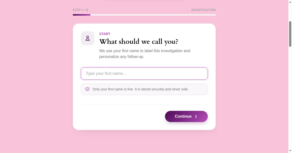 A picture of the homepage of swindlerbuster.com