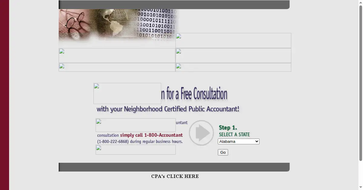 1800accountant.com as the Internet Archive first saved it, 21 Jun 2000