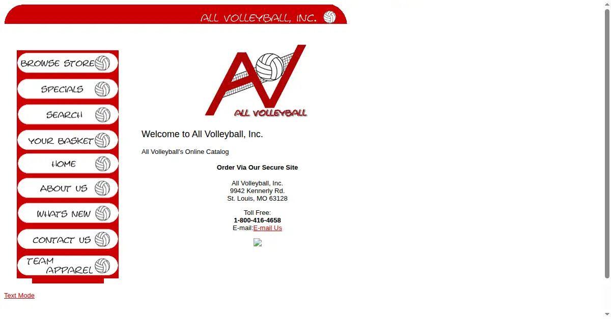 allvolleyball.com as the Internet Archive first saved it, 19 May 2000