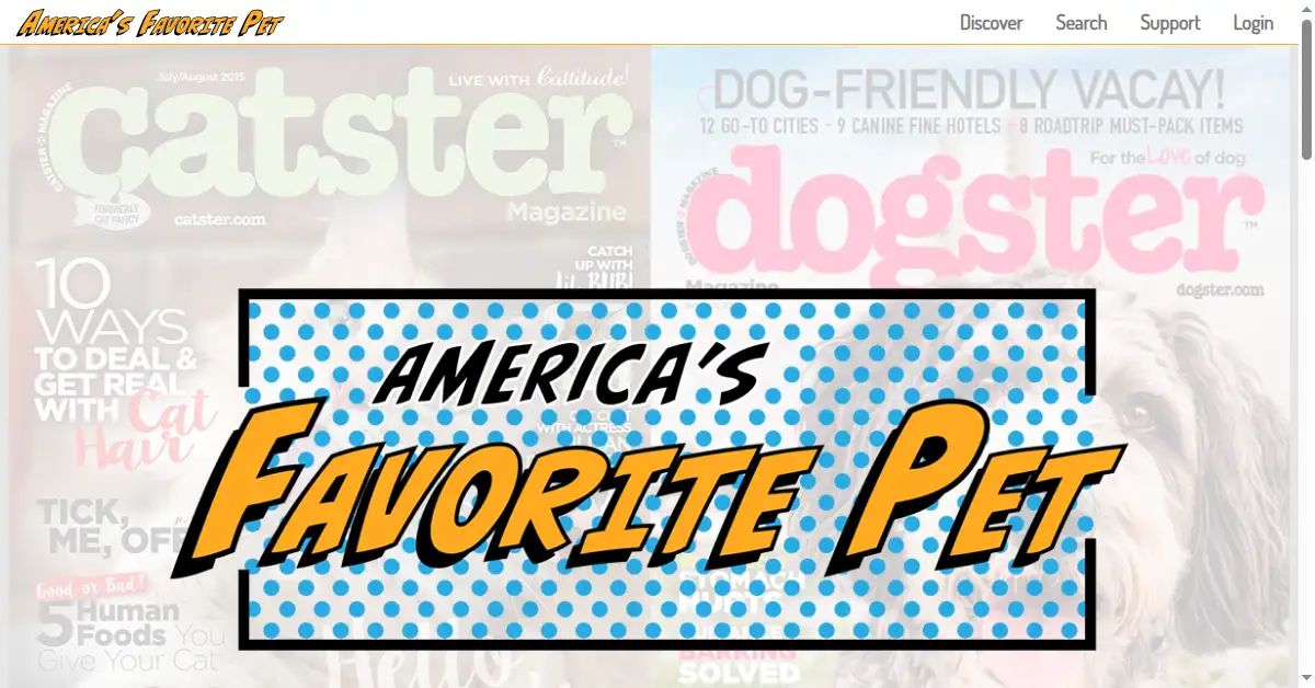 americasfavpet.com as the Internet Archive first saved it, 4 Sep 2020