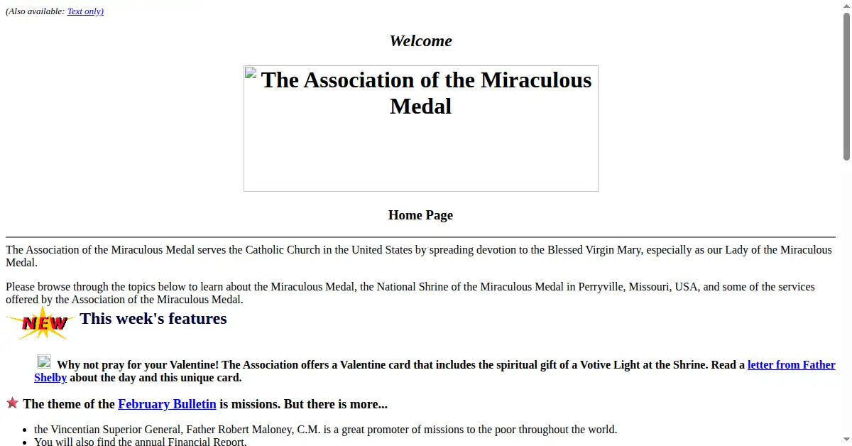 amm.org as the Internet Archive first saved it, 12 Feb 1998