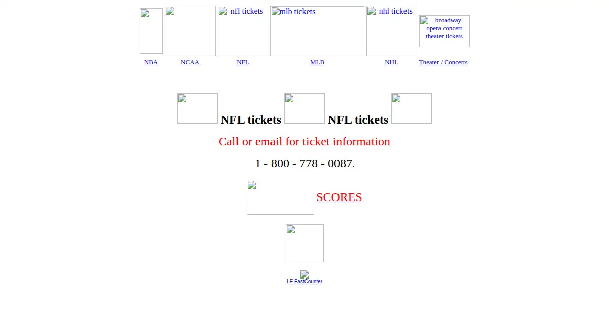 anyticket.com as the Internet Archive first saved it, 7 Dec 1998