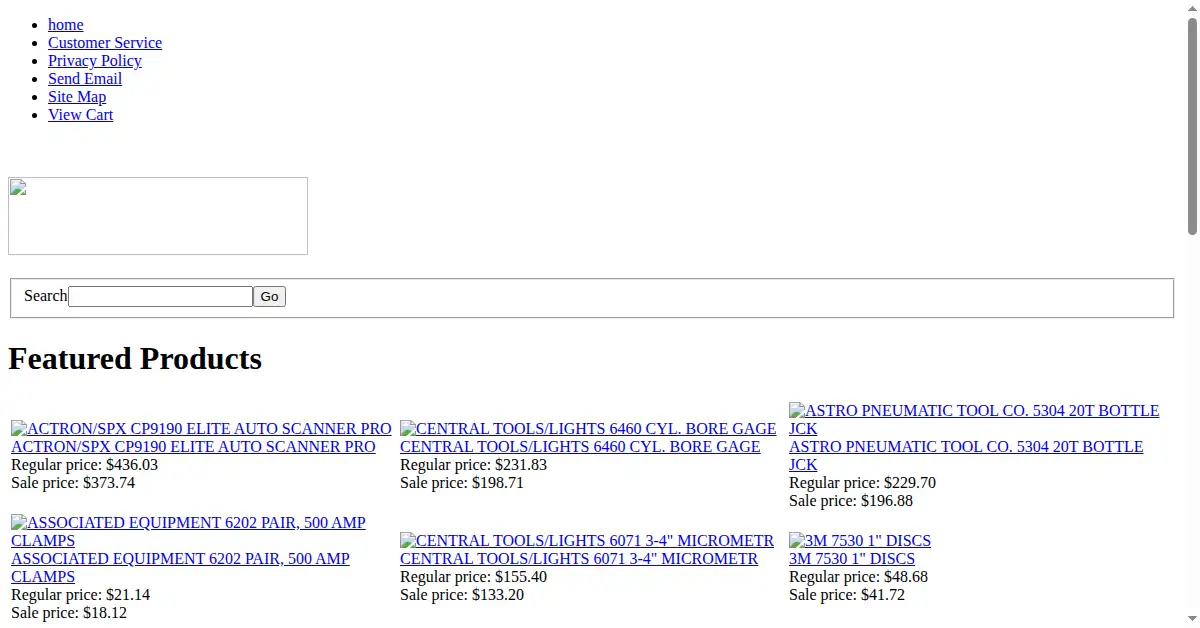 autotoolworld.com as the Internet Archive first saved it, 29 Sep 2008
