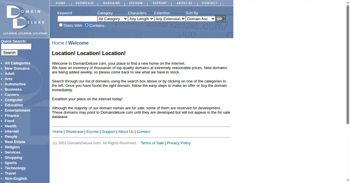babygold.com as the Internet Archive first saved it, 20 Jul 2001
