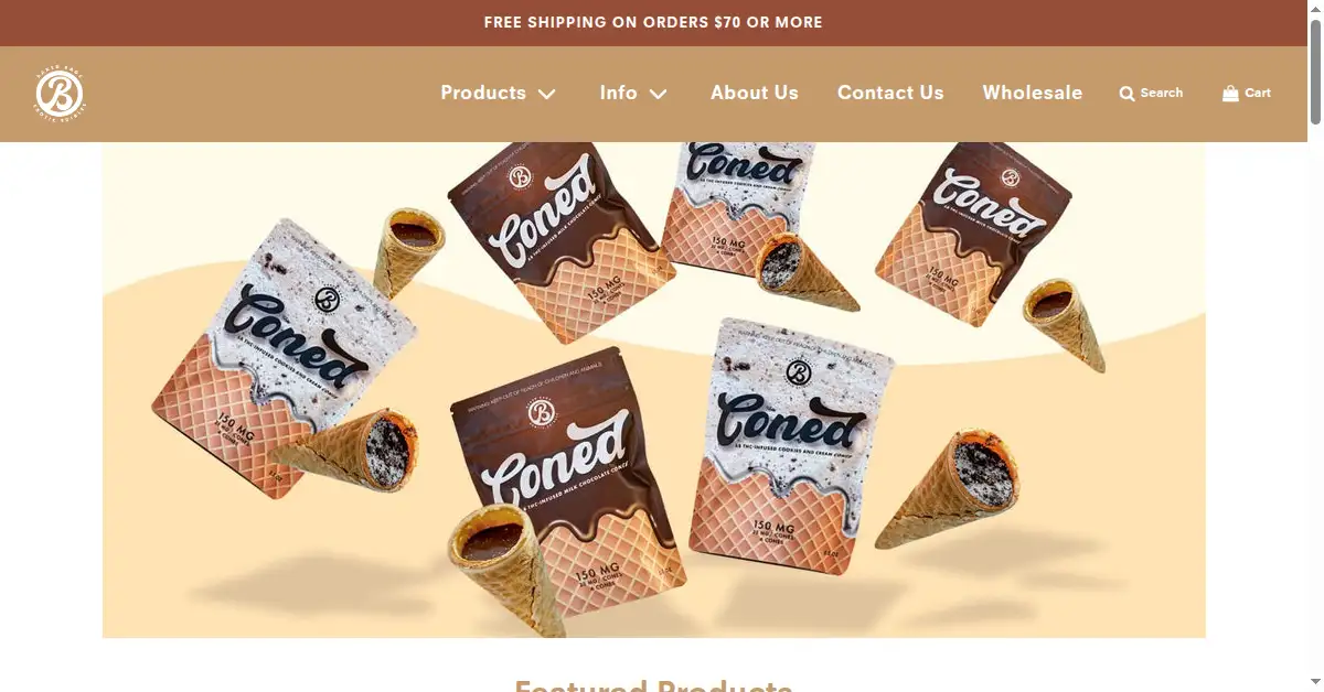 bakedbags.com as the Internet Archive first saved it, 6 Dec 2021
