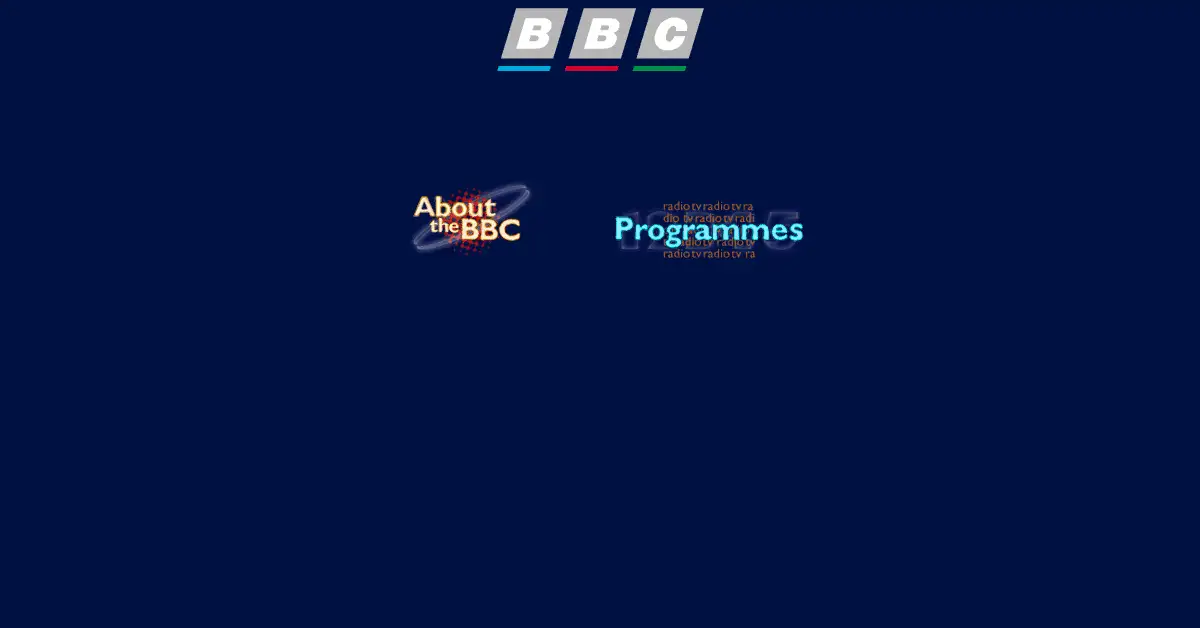 bbc.co.uk as the Internet Archive first saved it, 21 Dec 1996
