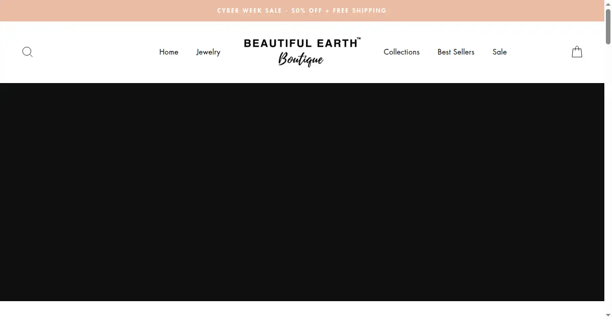 beautifulearthboutique.com as the Internet Archive first saved it, 2 Dec 2020