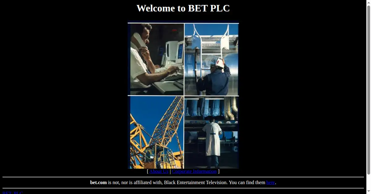 bet.com as the Internet Archive first saved it, 30 Dec 1996