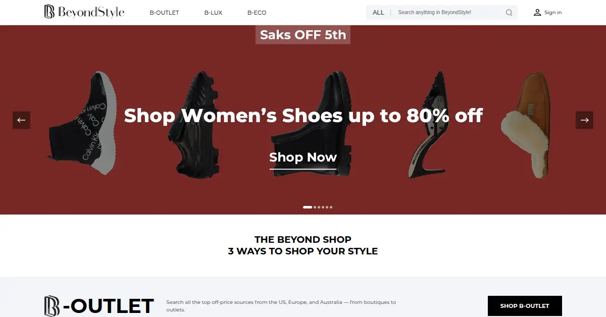 beyondstyle.us as the Internet Archive first saved it, 25 Nov 2021