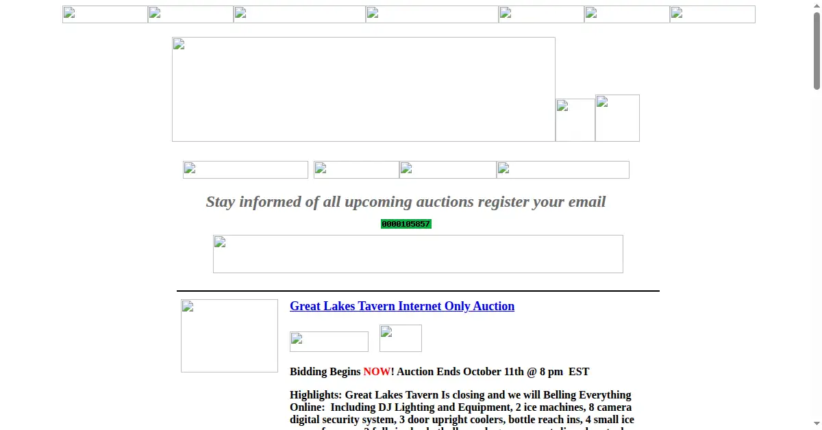 bidfta.com as the Internet Archive first saved it, 11 Oct 2007
