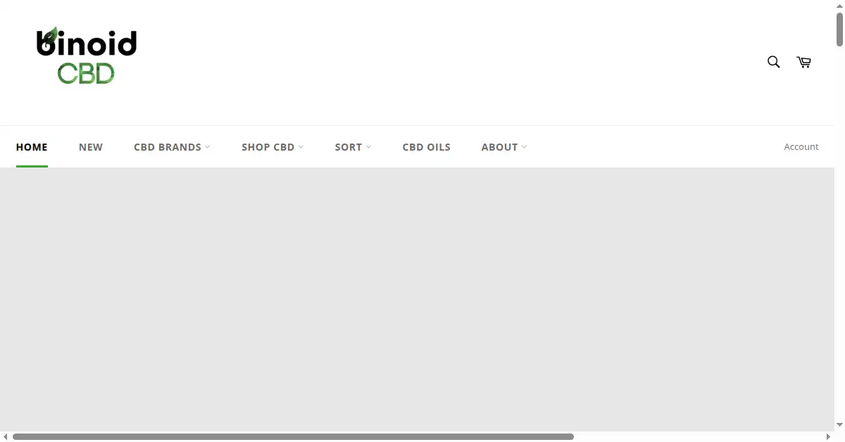 binoidcbd.com as the Internet Archive first saved it, 30 May 2019
