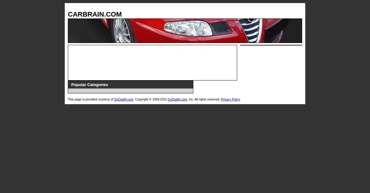 carbrain.com as the Internet Archive first saved it, 24 Feb 2011