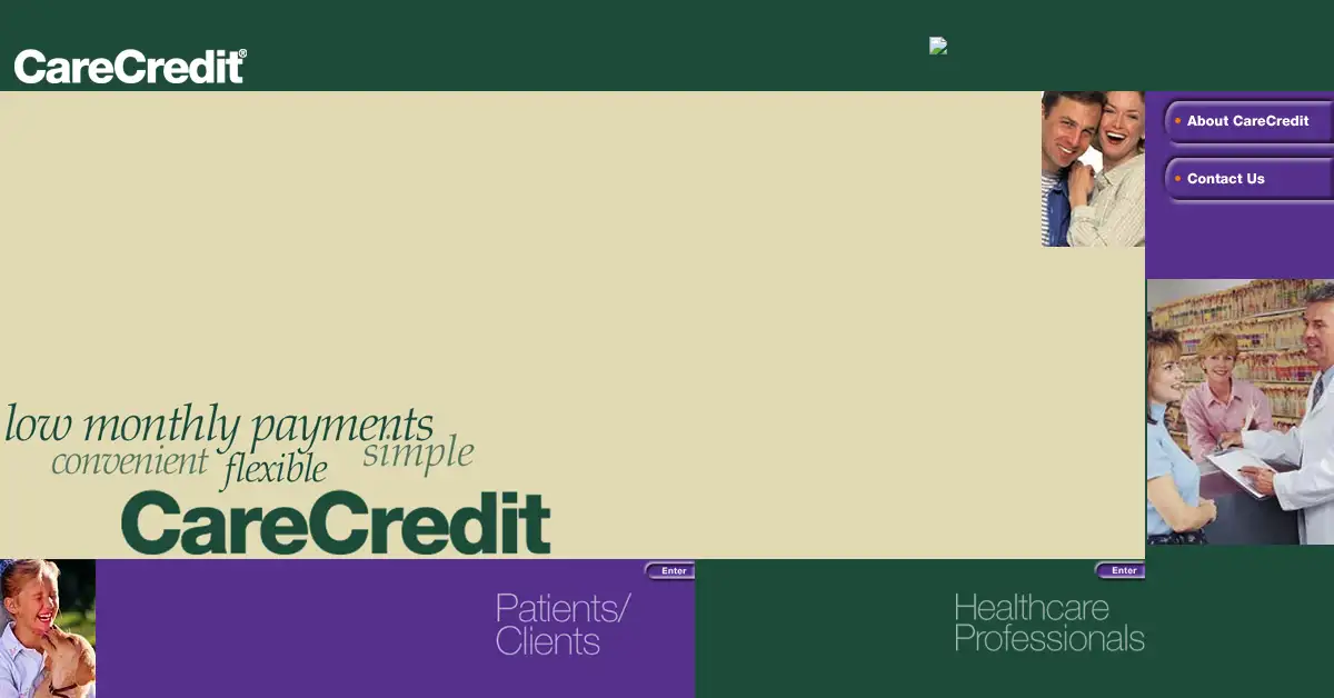 carecredit.com as the Internet Archive first saved it, 14 Jun 2000