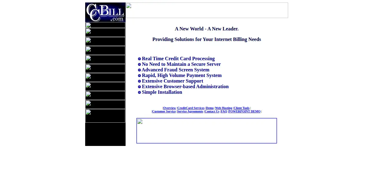 ccbill.com as the Internet Archive first saved it, 3 Dec 1998