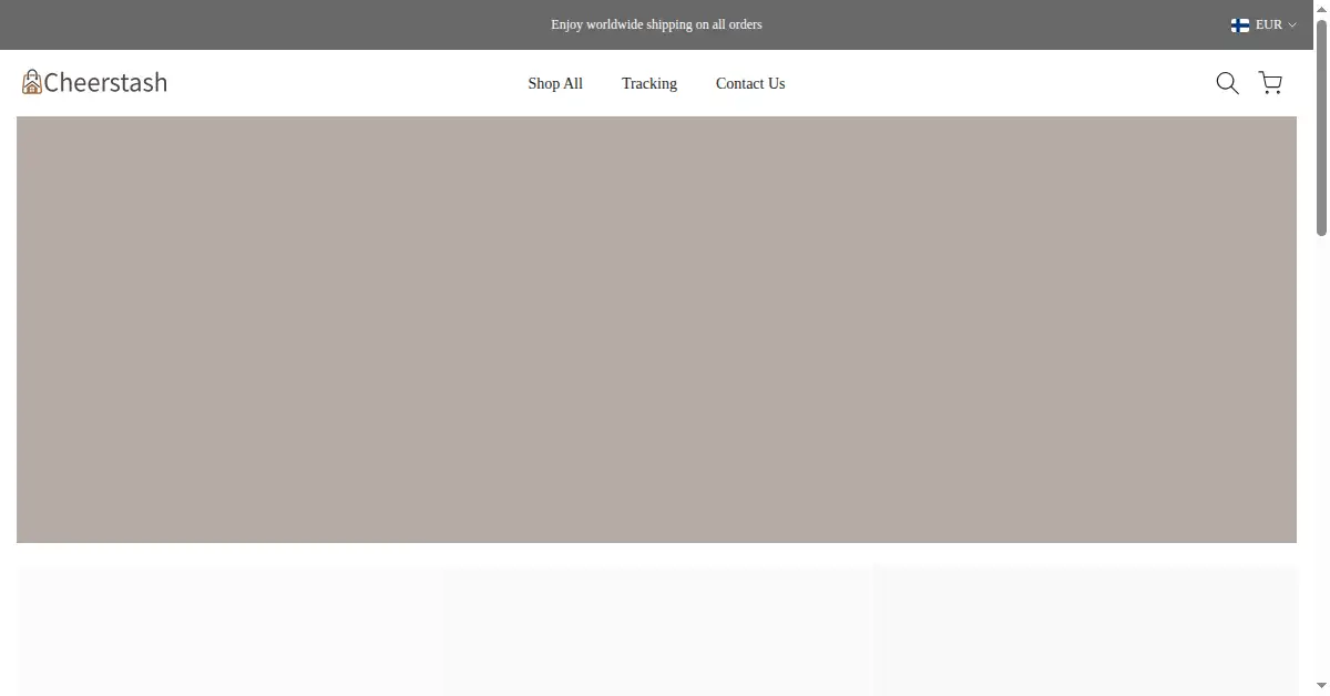 cheerstash.com as the Internet Archive first saved it, 7 Oct 2025