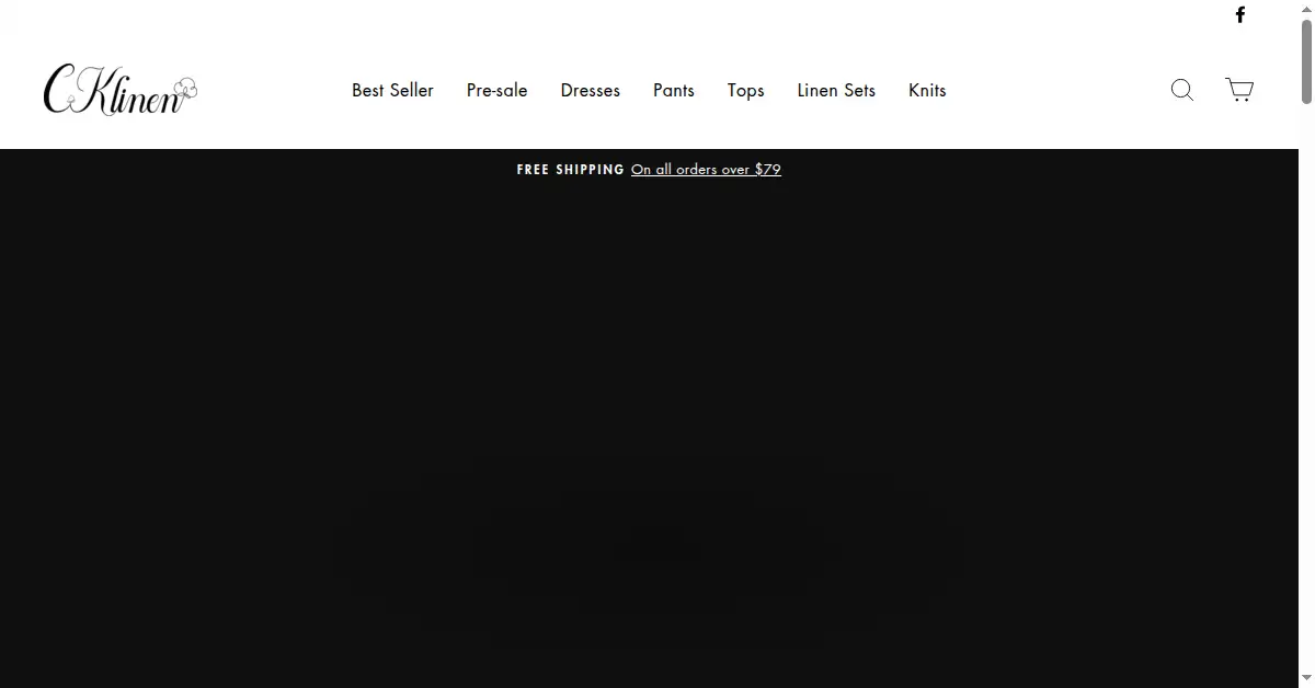 cklinen.com as the Internet Archive first saved it, 15 Jul 2021