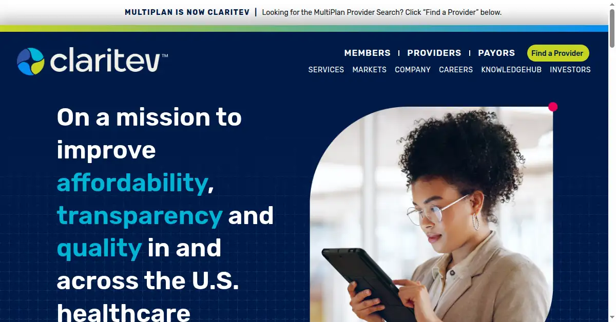 claritev.com as the Internet Archive first saved it, 17 Feb 2025