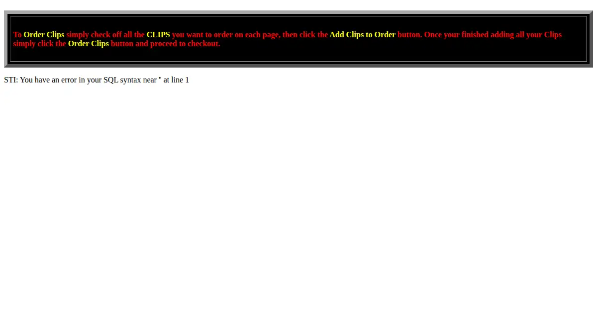 clips4sale.com as the Internet Archive first saved it, 7 Sep 2003