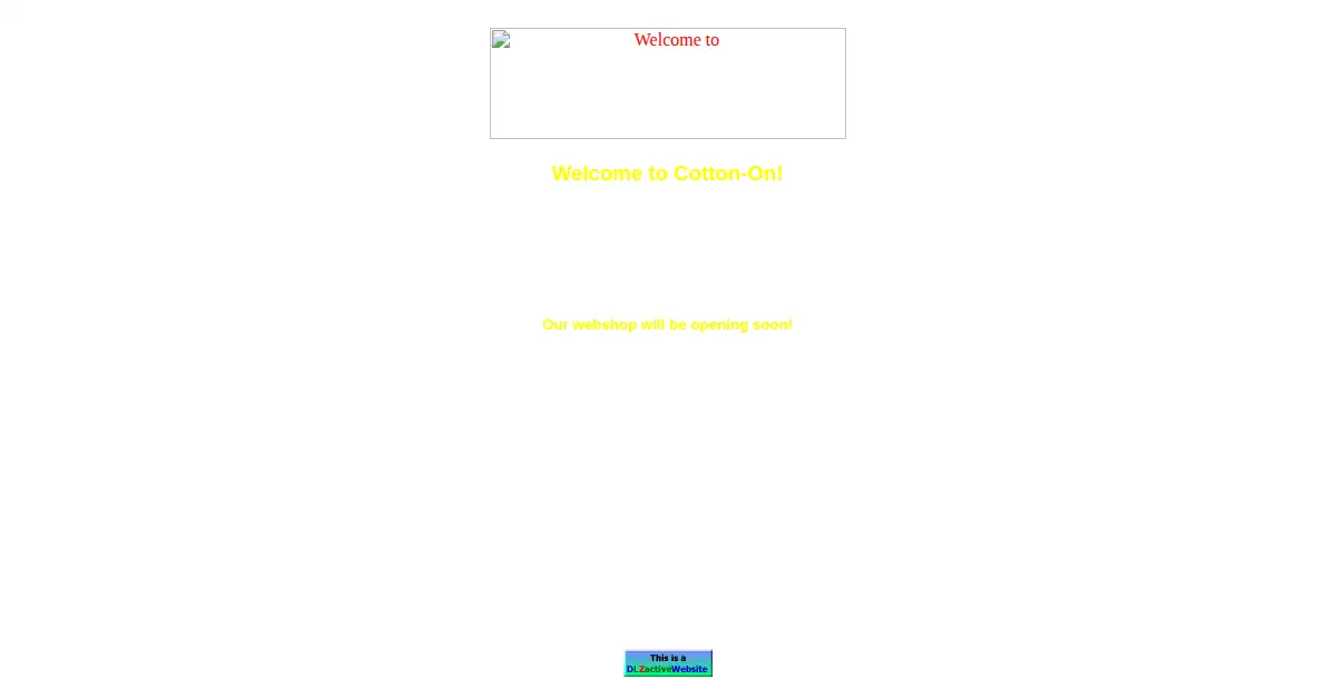 cottonon.com as the Internet Archive first saved it, 26 Jul 2002