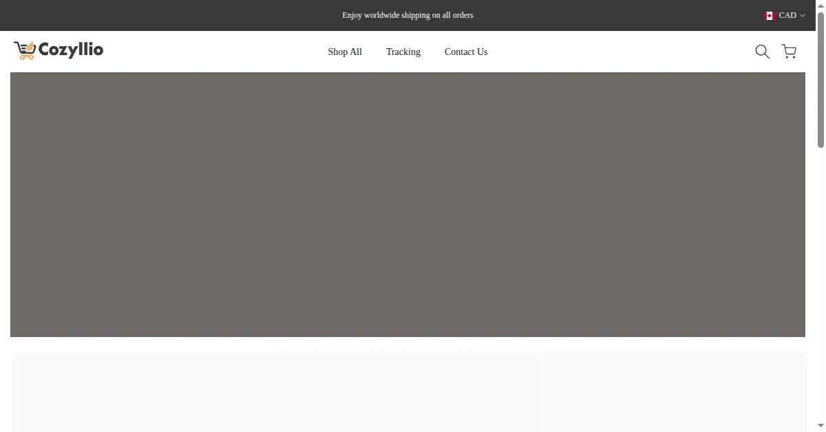 cozyllio.com as the Internet Archive first saved it, 8 Oct 2025