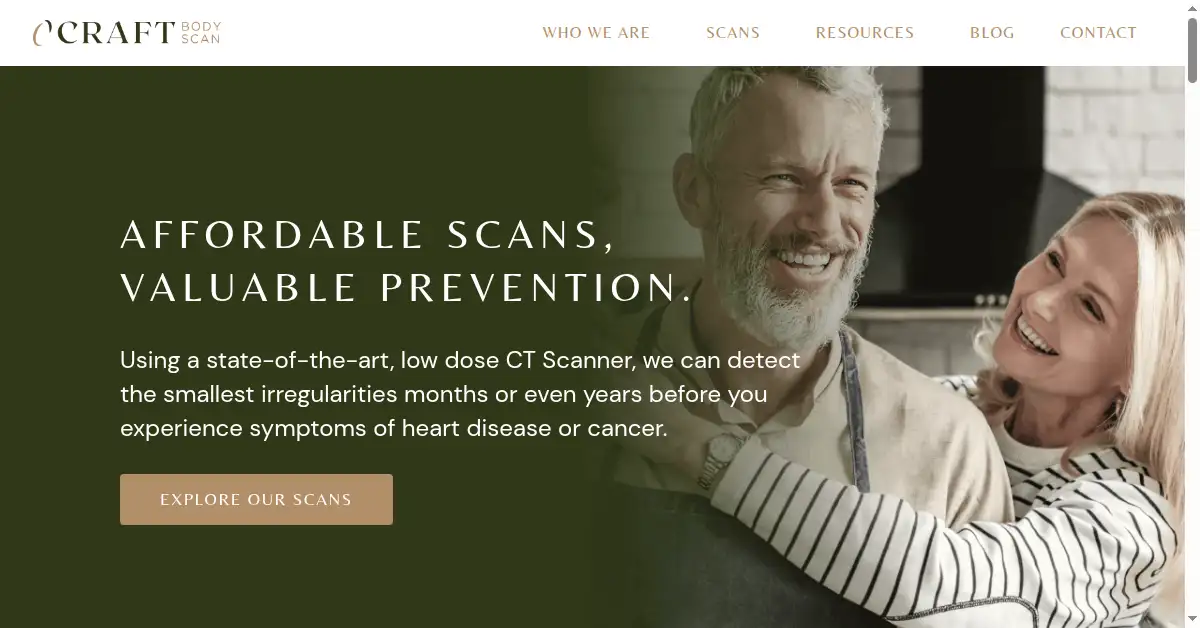craftbodyscan.com as the Internet Archive first saved it, 1 Feb 2022