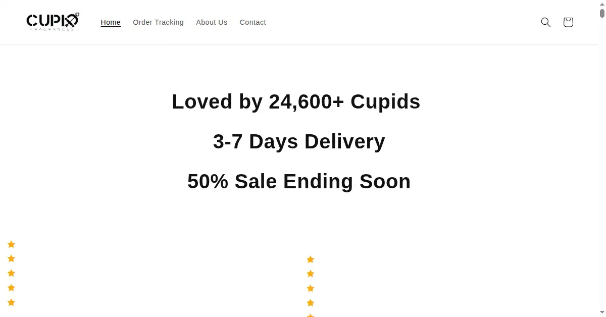 cupidfragrances.com as the Internet Archive first saved it, 28 Dec 2022