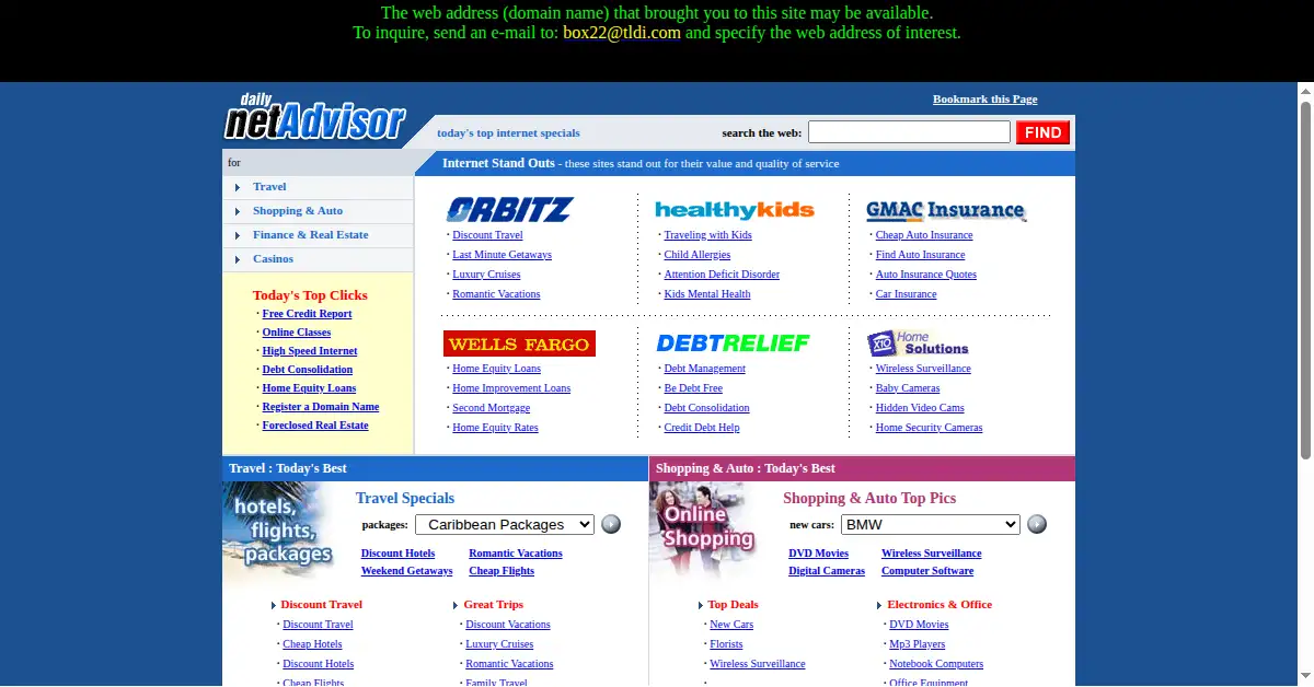 dailypay.com as the Internet Archive first saved it, 30 Jan 2003