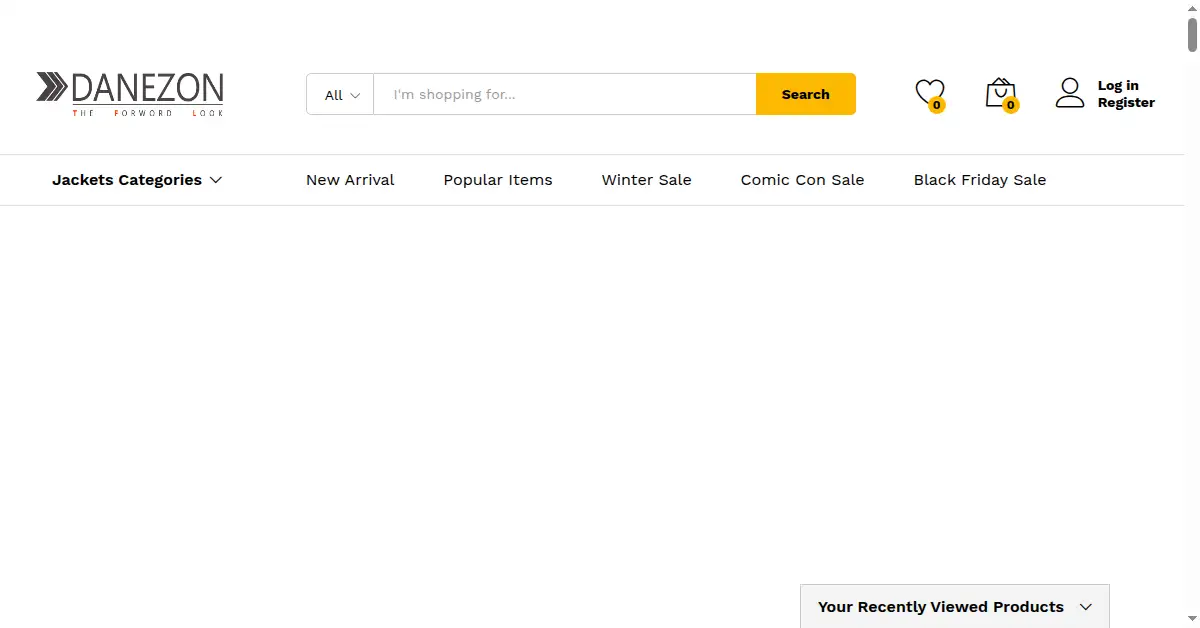 danezon.com as the Internet Archive first saved it, 16 Jul 2019