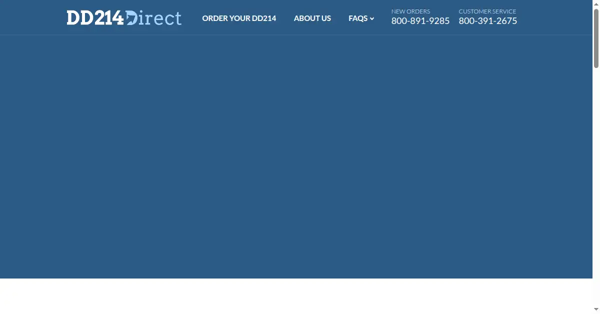 dd214direct.com as the Internet Archive first saved it, 3 Feb 2018