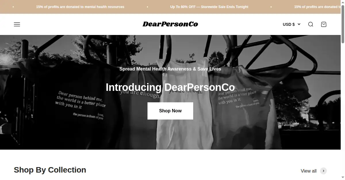 dearpersonco.store as the Internet Archive first saved it, 31 Oct 2023