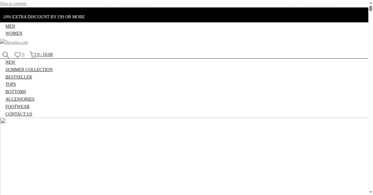 decarba.com as the Internet Archive first saved it, 18 Apr 2024