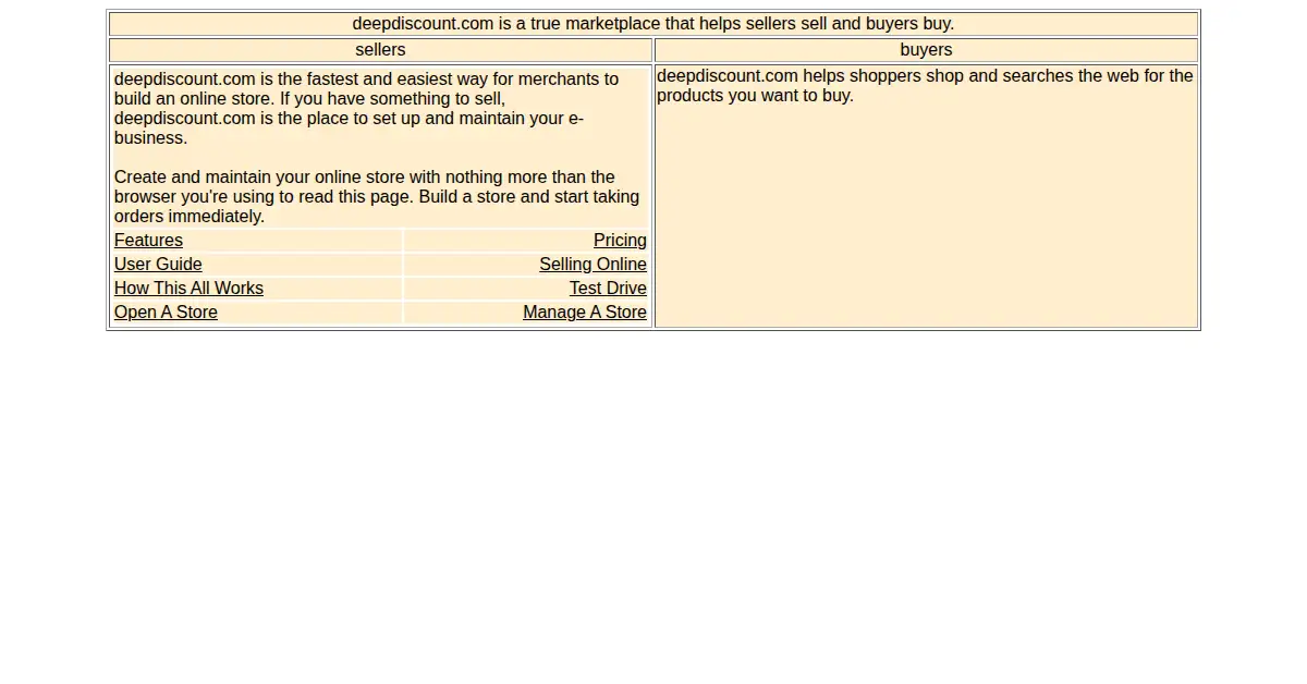 deepdiscount.com as the Internet Archive first saved it, 5 Dec 1998