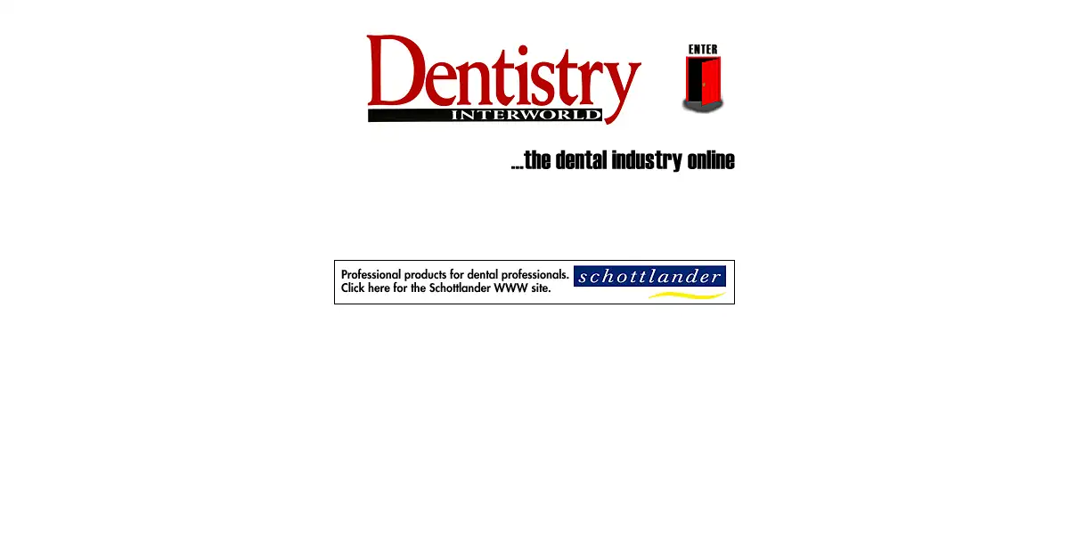 dentistry.co.uk as the Internet Archive first saved it, 22 Dec 1996