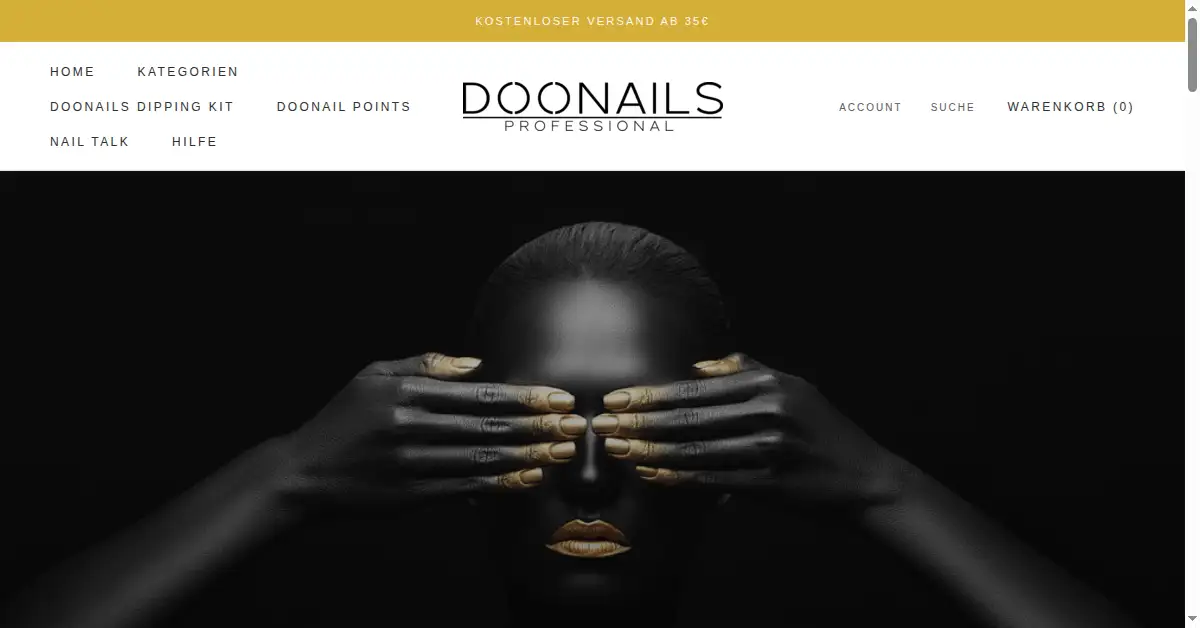 doonails.com as the Internet Archive first saved it, 21 Mar 2021