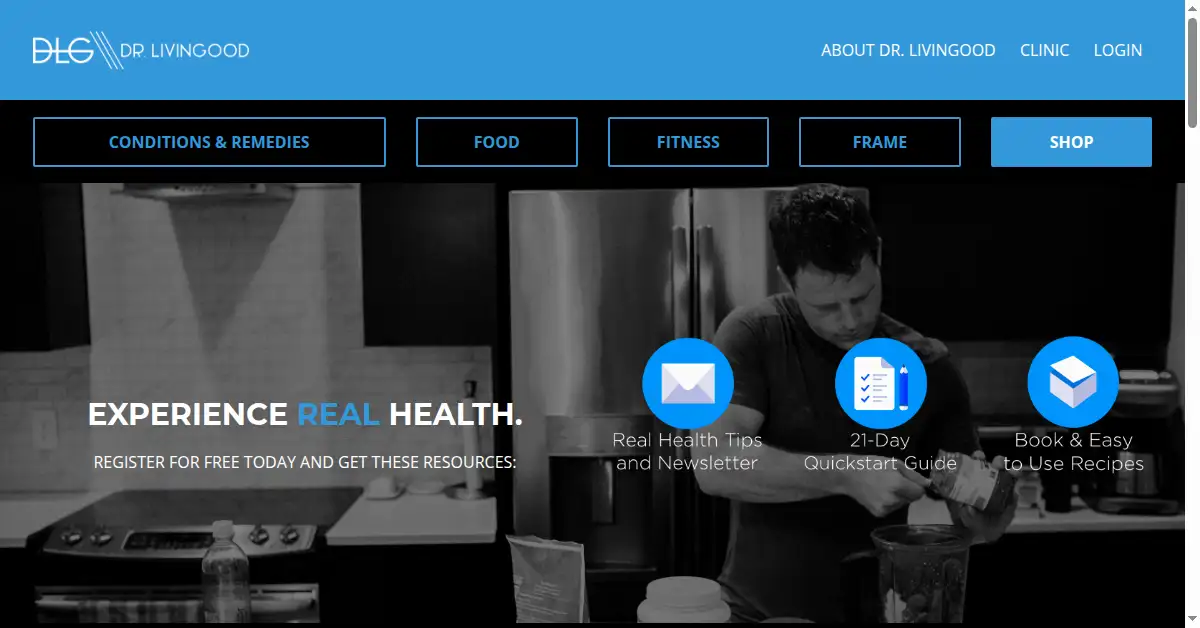 drlivingood.com as the Internet Archive first saved it, 27 Mar 2018