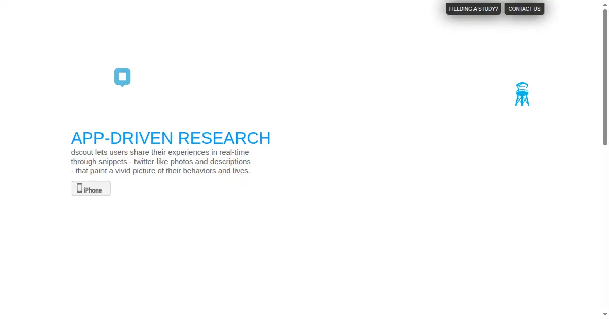dscout.com as the Internet Archive first saved it, 30 Jan 2011