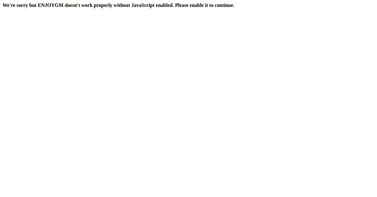 enjoygm.com as the Internet Archive first saved it, 16 Jul 2024