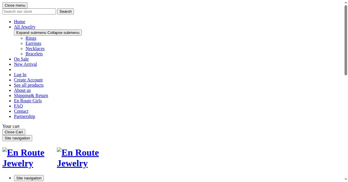 enroutejewelry.com as the Internet Archive first saved it, 3 Feb 2018
