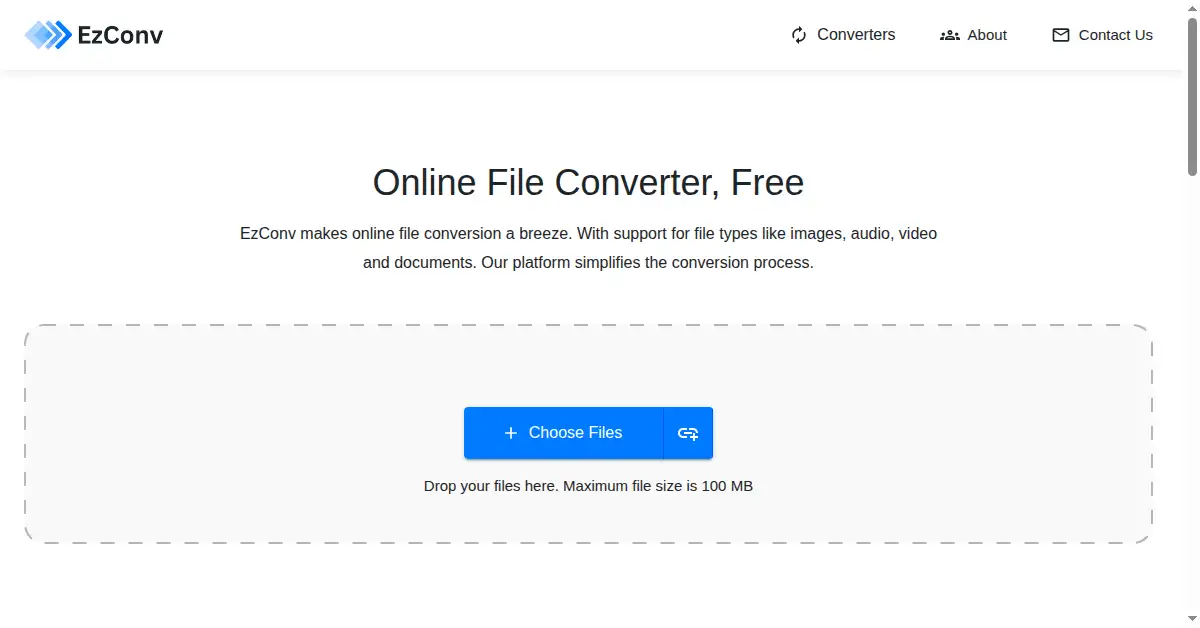 ezconv.com as the Internet Archive first saved it, 29 Aug 2023