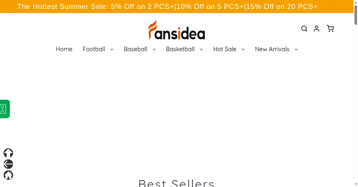 fansidea.com as the Internet Archive first saved it, 23 Sep 2020