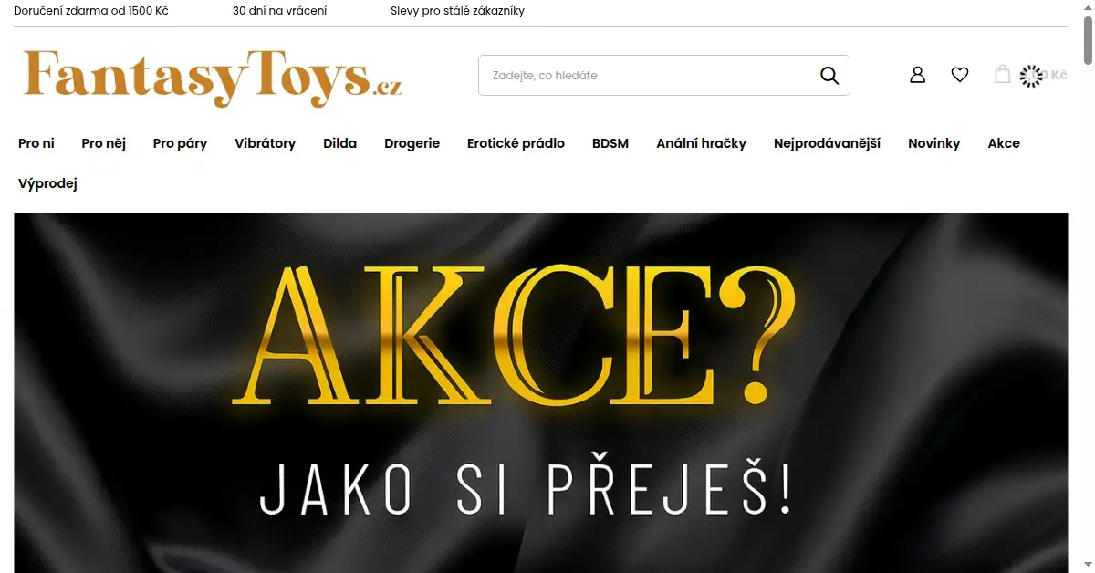 fantasytoys.cz as the Internet Archive first saved it, 1 Nov 2025