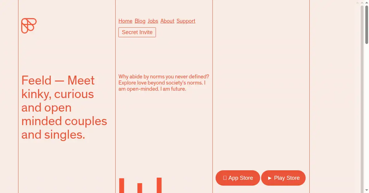 feeld.co as the Internet Archive first saved it, 14 Jan 2017