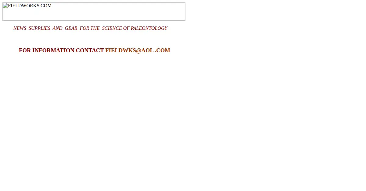 fieldworks.com as the Internet Archive first saved it, 28 Mar 2002