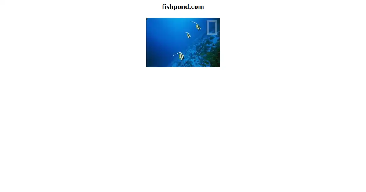 fishpond.com as the Internet Archive first saved it, 21 Mar 2003