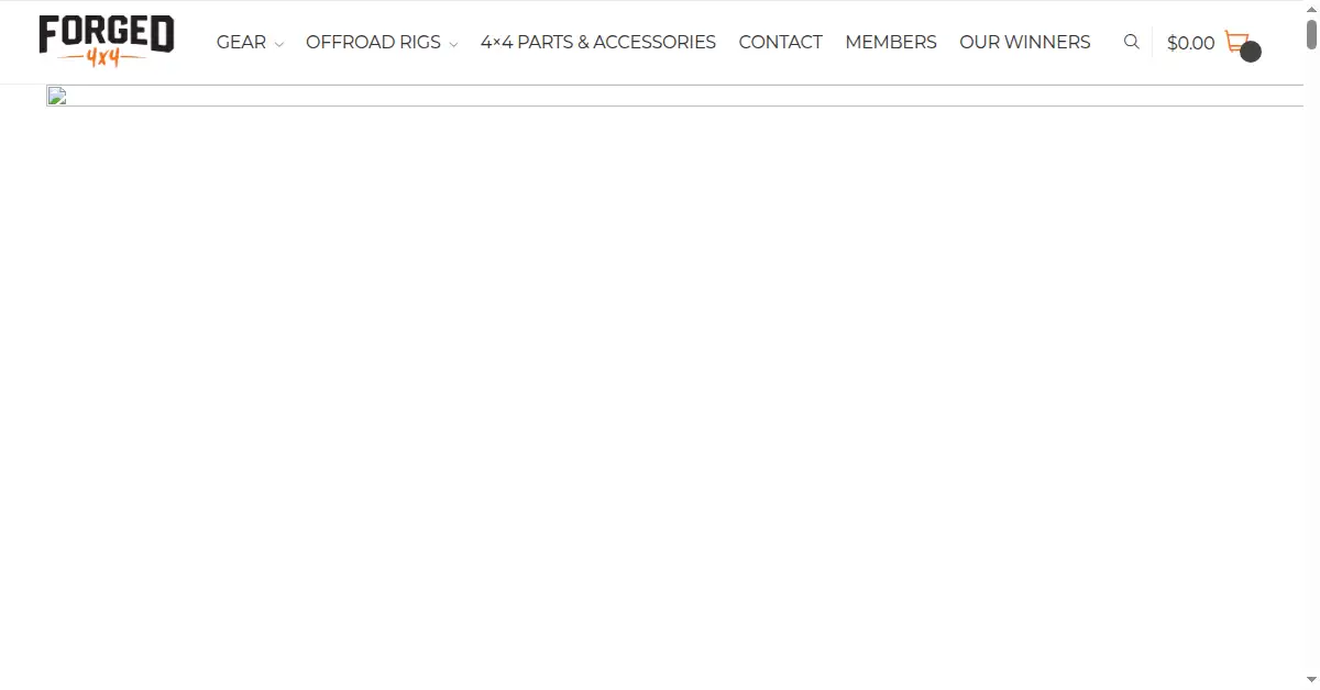 forged4x4.com as the Internet Archive first saved it, 12 Jan 2022