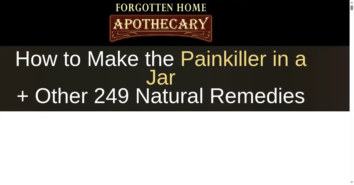 forgottenhomeapothecary.com as the Internet Archive first saved it, 7 Oct 2024