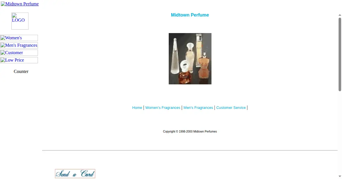 fragranceshop.com as the Internet Archive first saved it, 2 Mar 2000